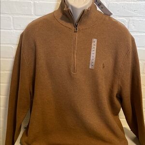 Polo Ralph Lauren Men's Brown Half-Zip Sweater